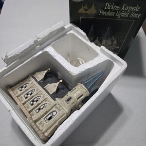 Dickens Keepsake Christmas Village Church Double Steeple Lighted Cathedral